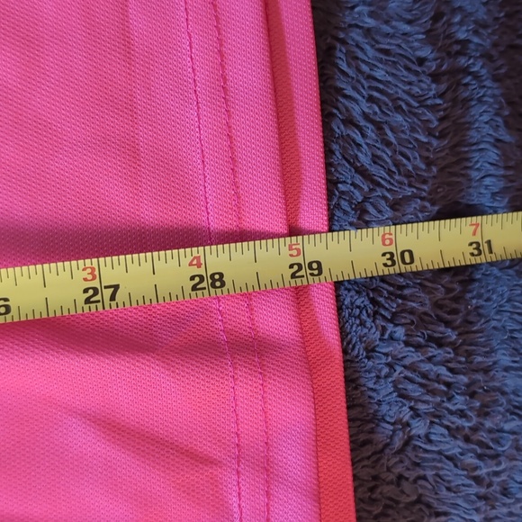 Pink Athletic Polo With Black Detailing Polyester Cotton Blend - Picture 7 of 11